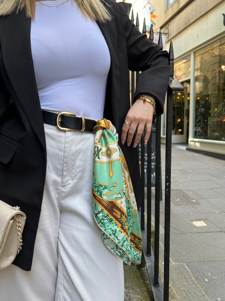 Aurora Square Silk Scarf - Lé Silk