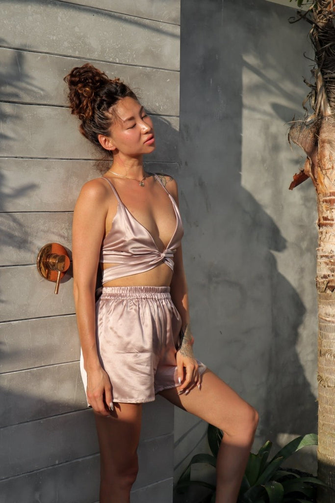 Lotus Silk Lounge Set - Lé Silk