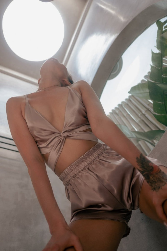 Lotus Silk Lounge Set - Lé Silk