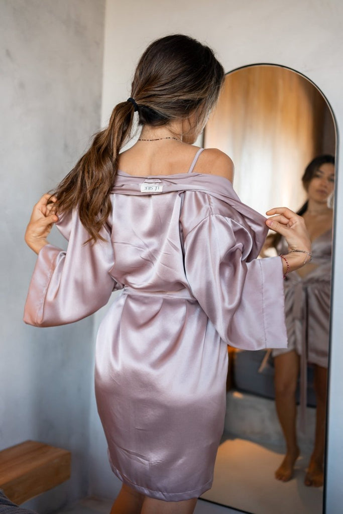 Lotus Silk Robe - Lé Silk