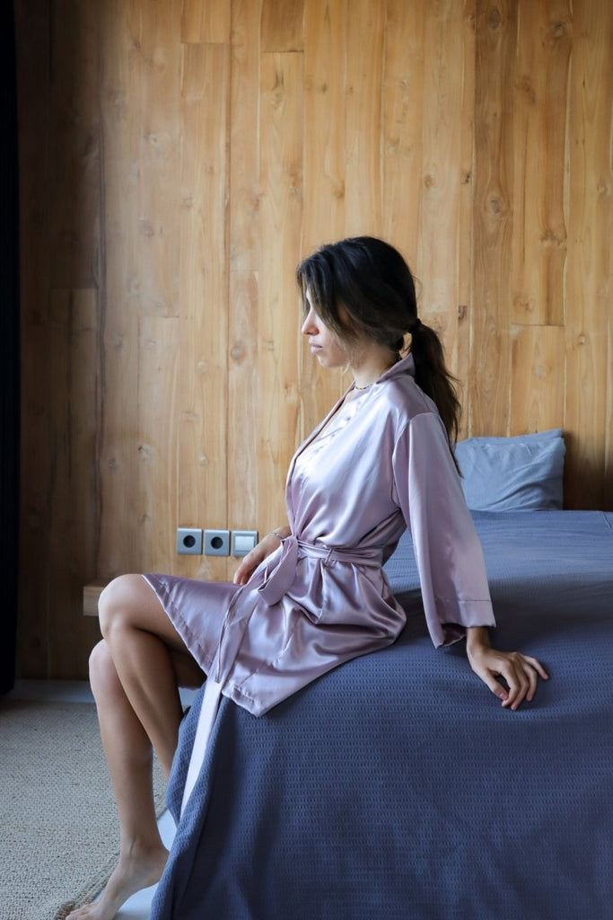 Lotus Silk Robe - Lé Silk