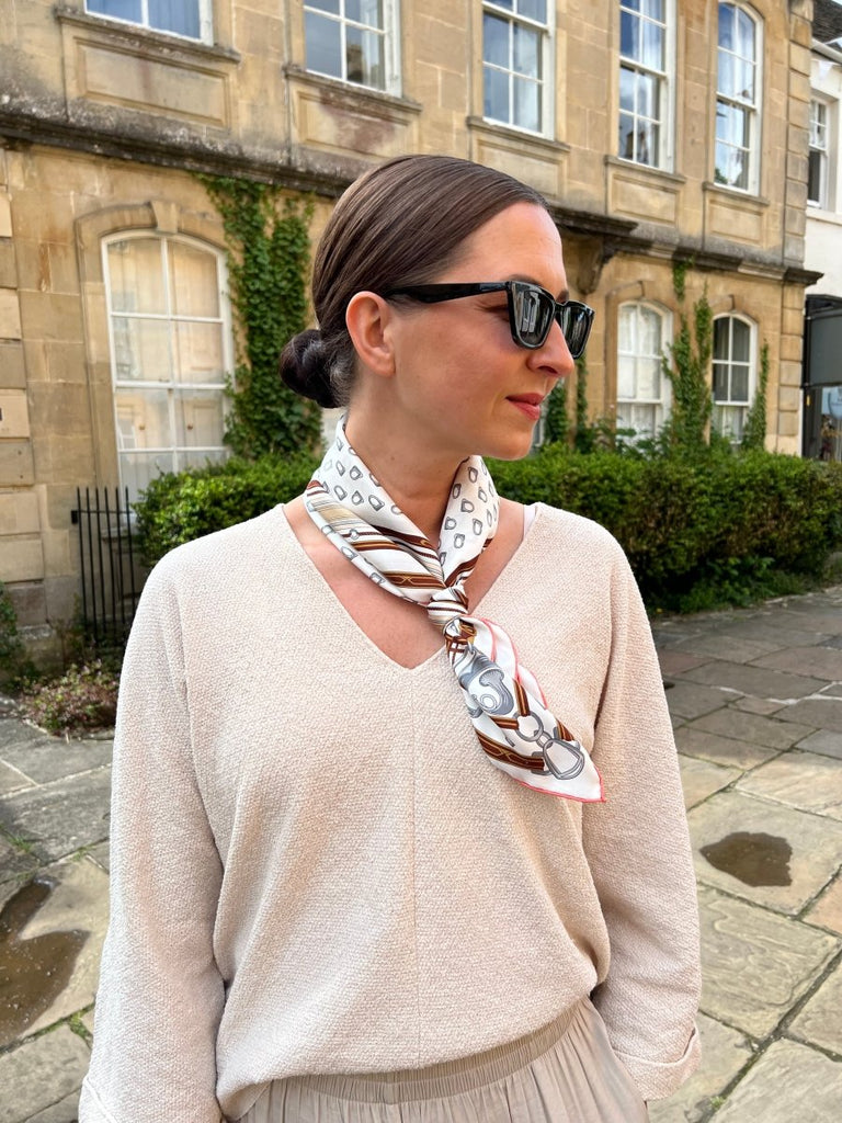 Lydia Square Silk Scarf - Lé Silk
