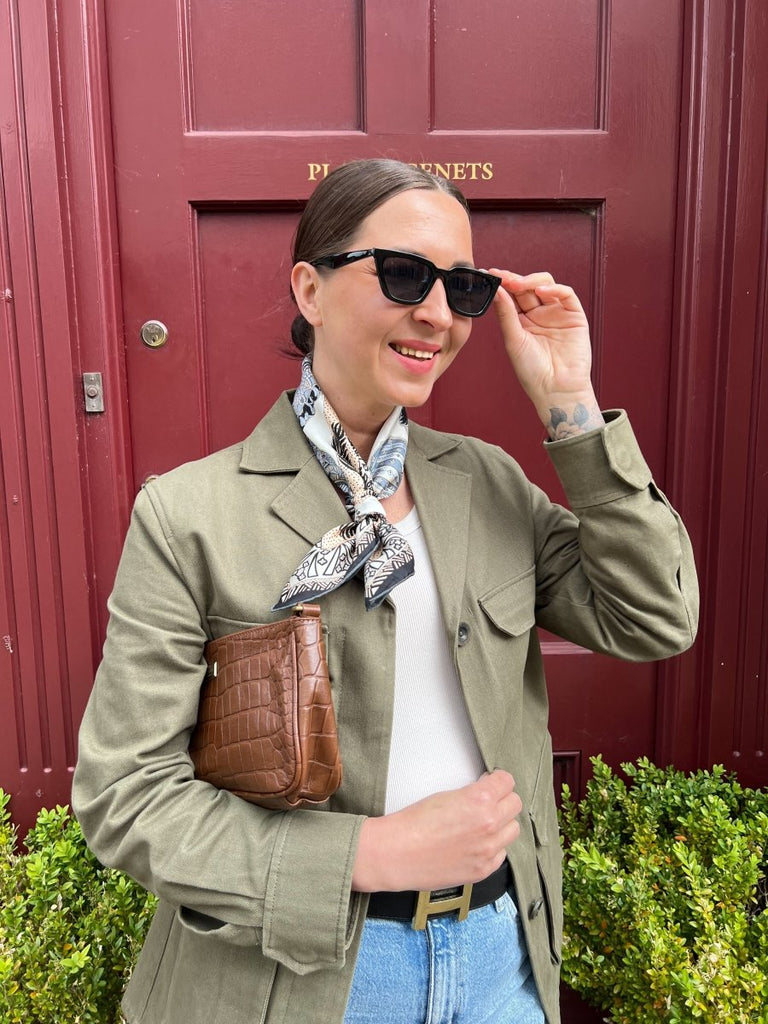 Marygold Square Silk Scarf - Lé Silk