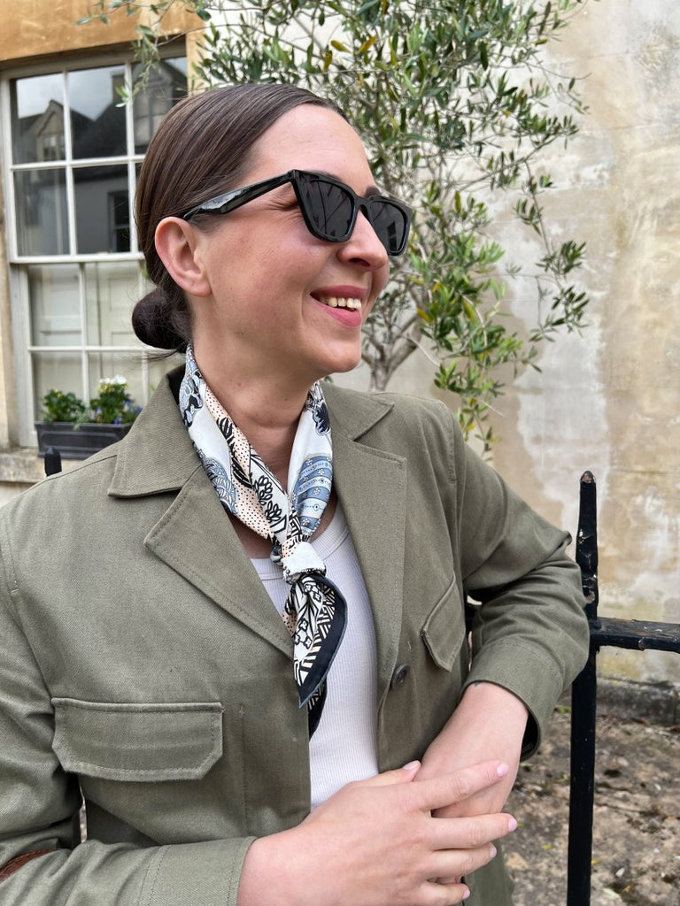 Marygold Square Silk Scarf - Lé Silk
